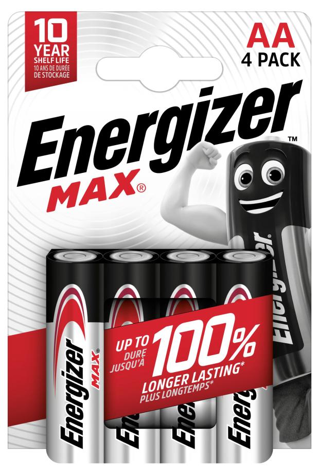 цена Батарейка ENERGIZER Max AA, 4 шт