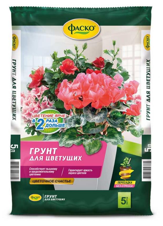 

Грунт для цветущих «Фаско» Цветочное счастье, 5 л
