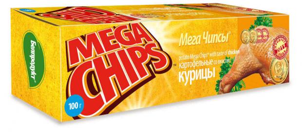 

Чипсы Мега Чипсы картофельные со вкусом курицы, 100 г
