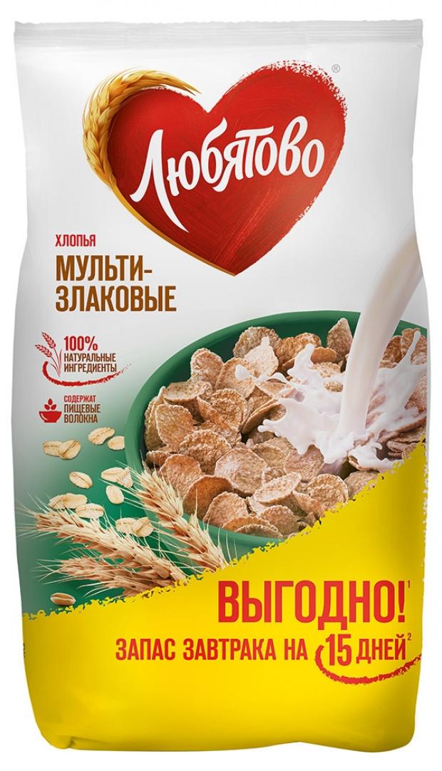 Хлопья мультизлаковые Любятово, 450 г