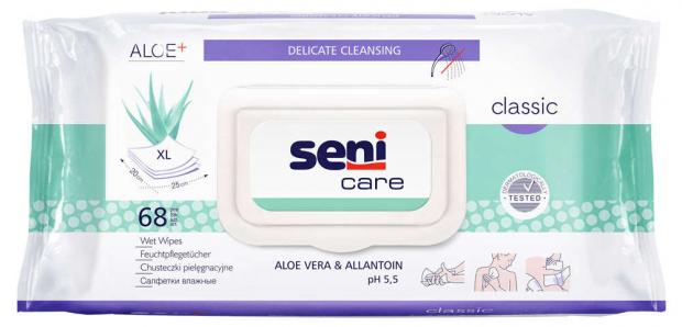 Влажные салфетки Seni Care, 68 шт