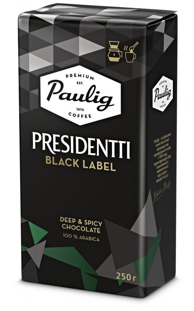 

Кофе молотый Paulig Presidentti Black Label, 250 г