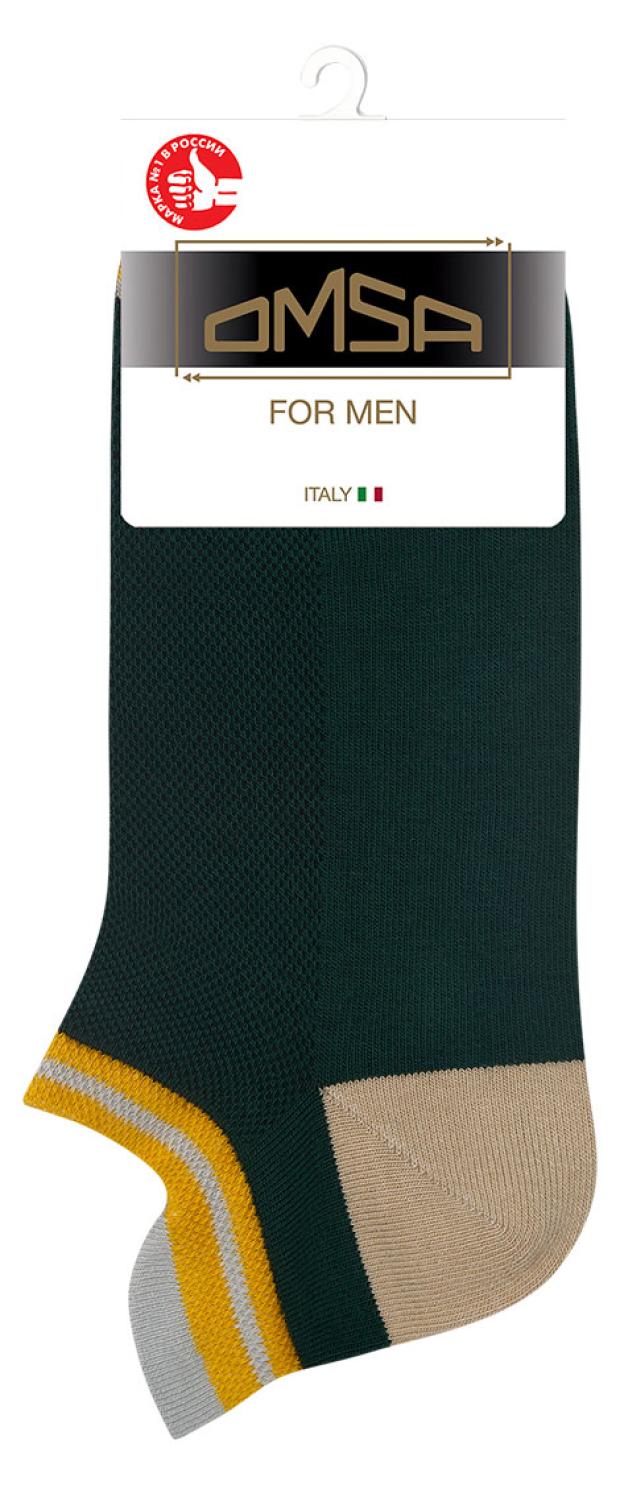 Носки мужские Omsa Active 114 Verde Foresta, размер 39-41