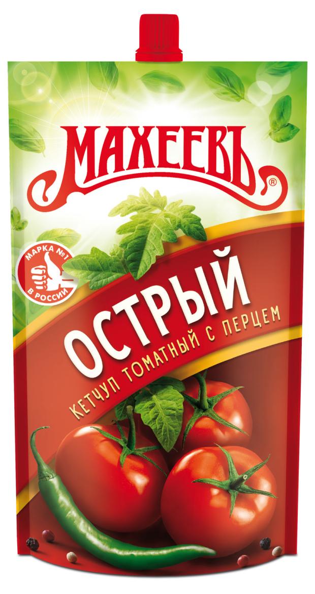 Кетчуп МАХЕЕВЪ острый с перцем, 300 г