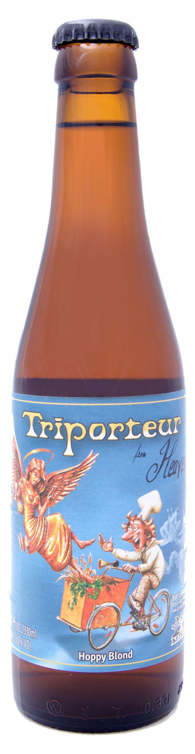 Пиво Triporteur From Heaven светлое нефильтрованное 6,2%, 330 мл