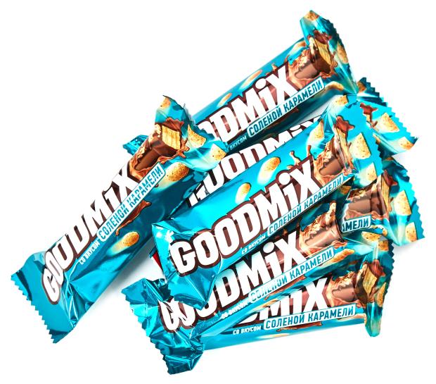 Шоколад молочный Goodmix Salted caramel taste со вкусом соленой карамели с хрустящей вафлей, вес nunaturals nustevia сироп со вкусом соленой карамели 6 6 жидких унций 0 2 л