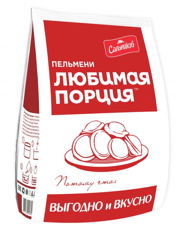 Пельмени Сальников Любимая порция замороженные, 800 г