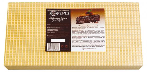 

Корж TORERO вафельный, 140 г