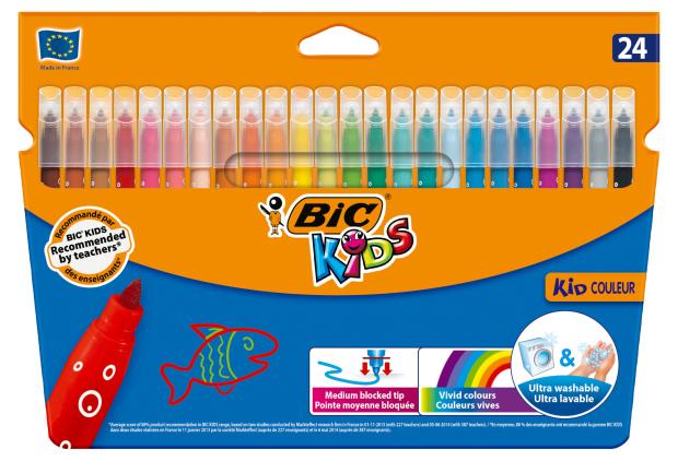 Фломастеры Bic Kids Kid Couleur, 24 цвета