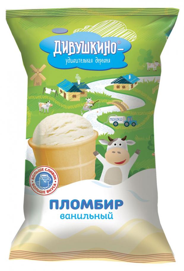Мороженое пломбир Дивушкино-удивительная деревня Ванильный, 100 г