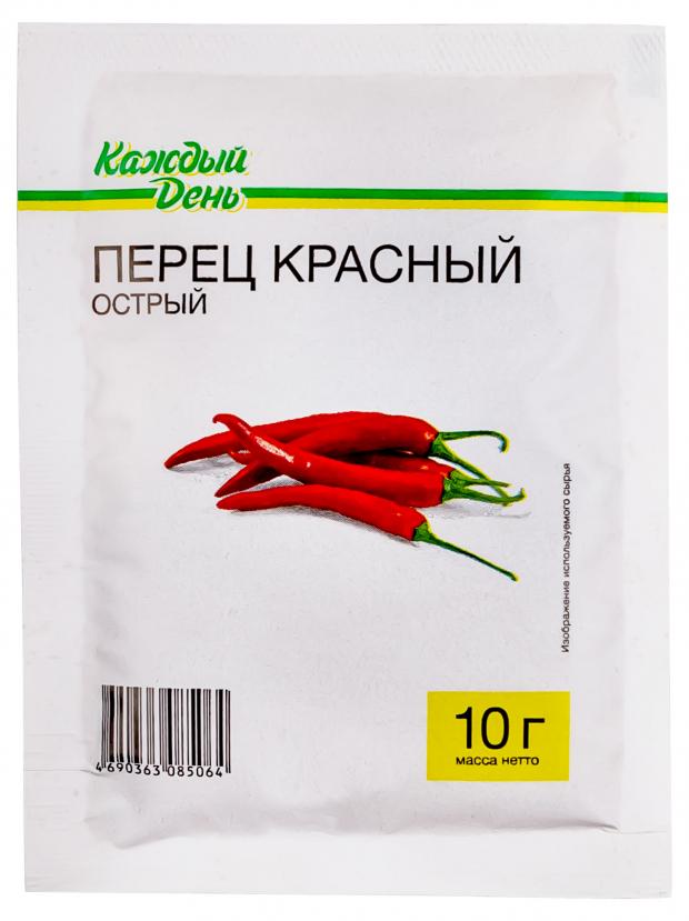 Перец красный Каждый день молотый острый, 10 г