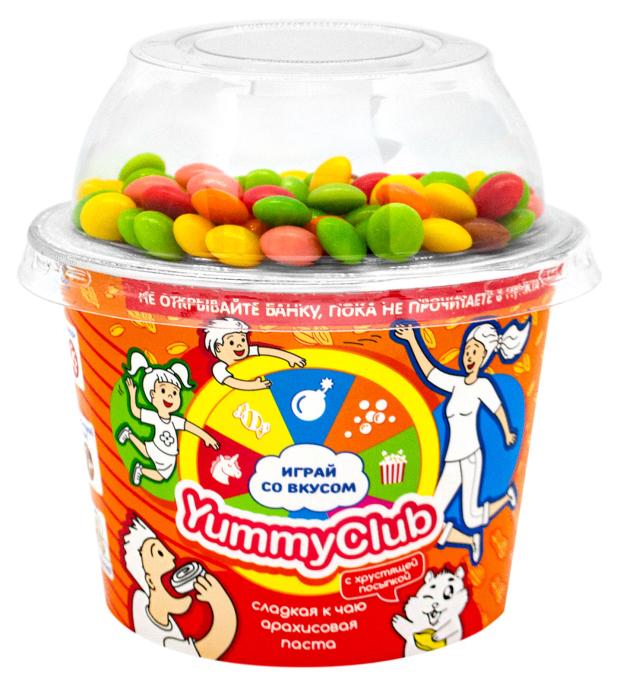 Паста арахисовая YummyClub Радужное драже, 250 г