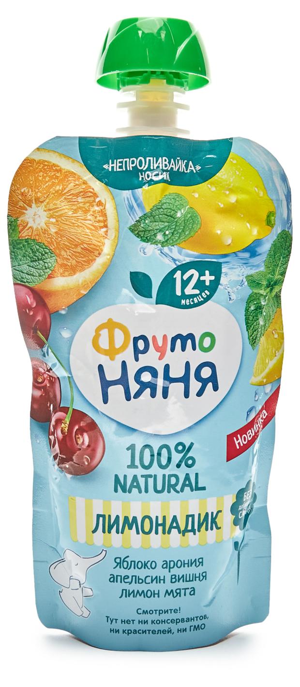 

Напиток сокосодержащий ФрутоНяня из яблок, рябины черноплодной, апельсинов, вишни от 1г, 130 мл