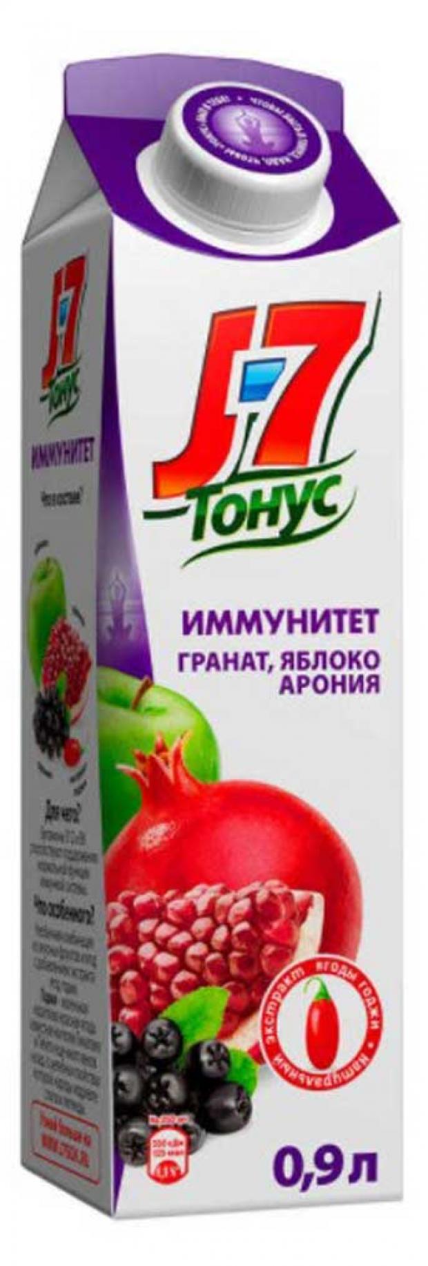 

Нектар J7 Тонус яблоко гранат черноплодная рябина годжи, 900 мл