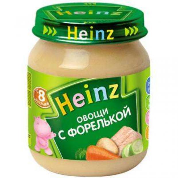 

Пюре Heinz Овощи с форелькой c 8 мес., 120 г