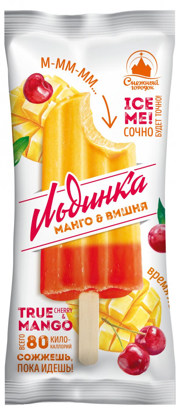 Фруктовый лед Снежный городок манго вишня, 80 г