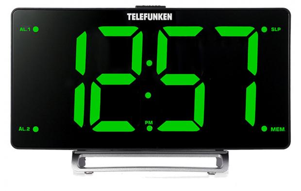 

Радио-часы Telefunken TF-1711U черно-зеленые