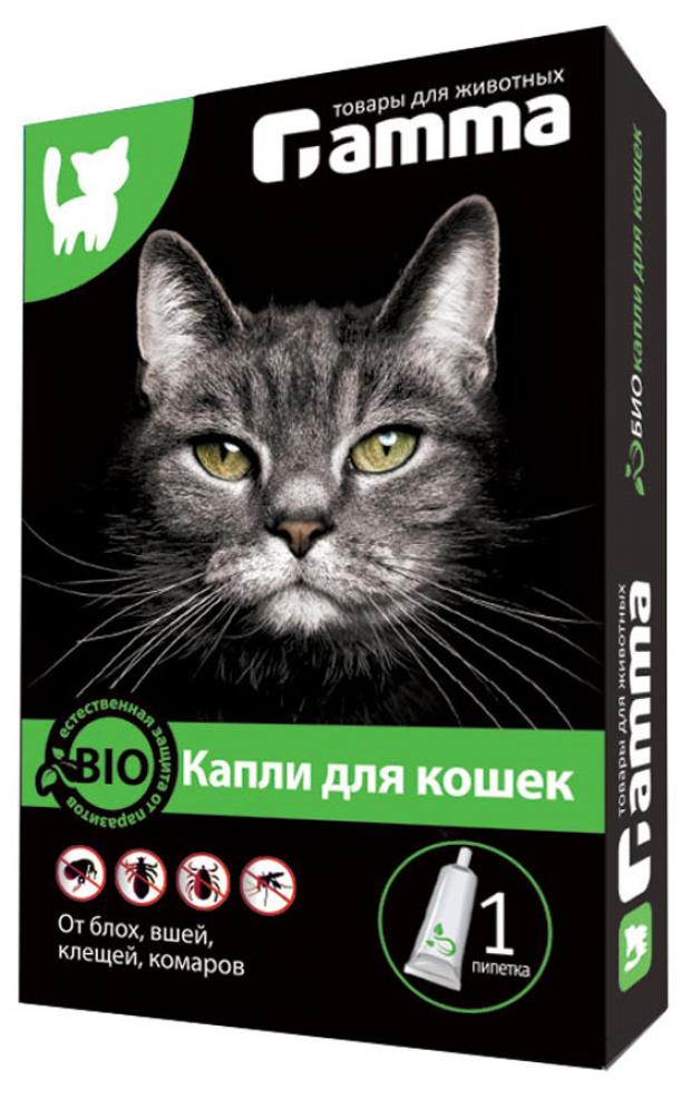 

Капли для кошек Gamma био от внешних паразитов 1 пипетка, 1 мл