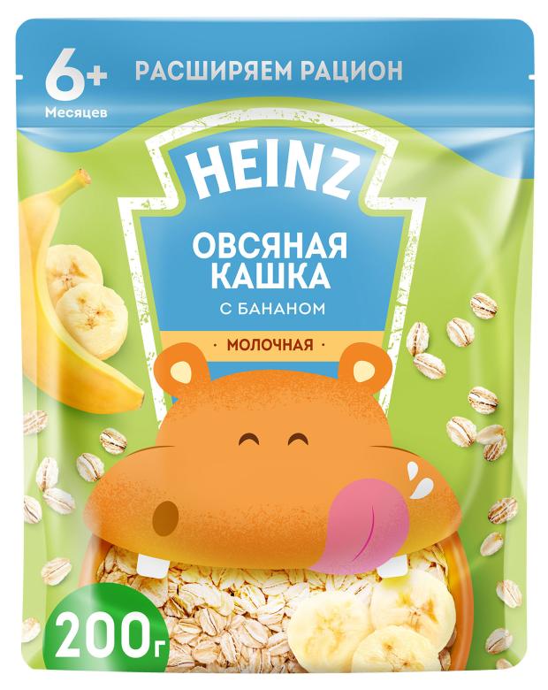 

Кашка молочная Heinz Овсяная с бананом с 6 мес., 200 г