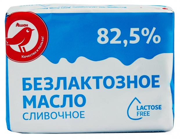 

Масло сливочное АШАН Безлактозное 82,5%, 180 г