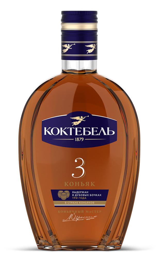 Коньяк Коктебель 3 года Россия 0375 л 529₽