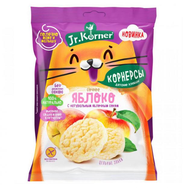 

Хлебцы рисовые Jr.Korner хрустящие с яблочным соком мини 30 г