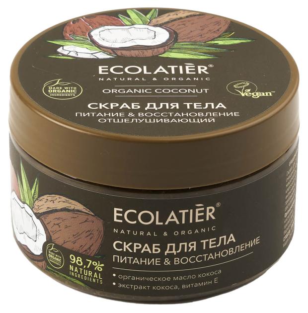 

Cкраб для тела Ecolatier Coconut Питание & Восстановление отшелушивающий, 300 г