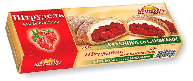 

Штрудель клубничный «Морозко» со сливками, 500 г