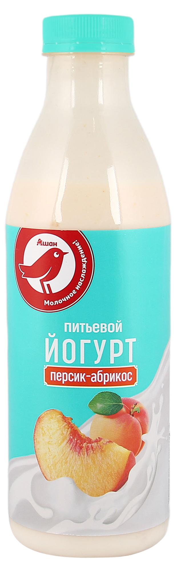 

Йогурт питьевой АШАН Красная птица с кусочками фруктов персика и абрикоса 2,5% 750 мл