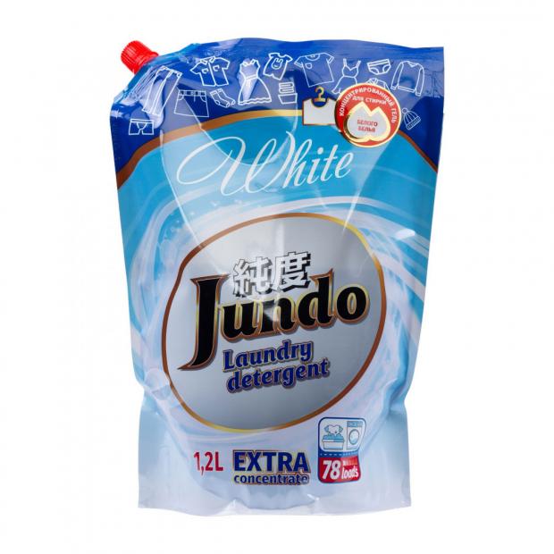 

Гель для стирки белого белья Jundo концентрат, 1,2 л (78 стирок)