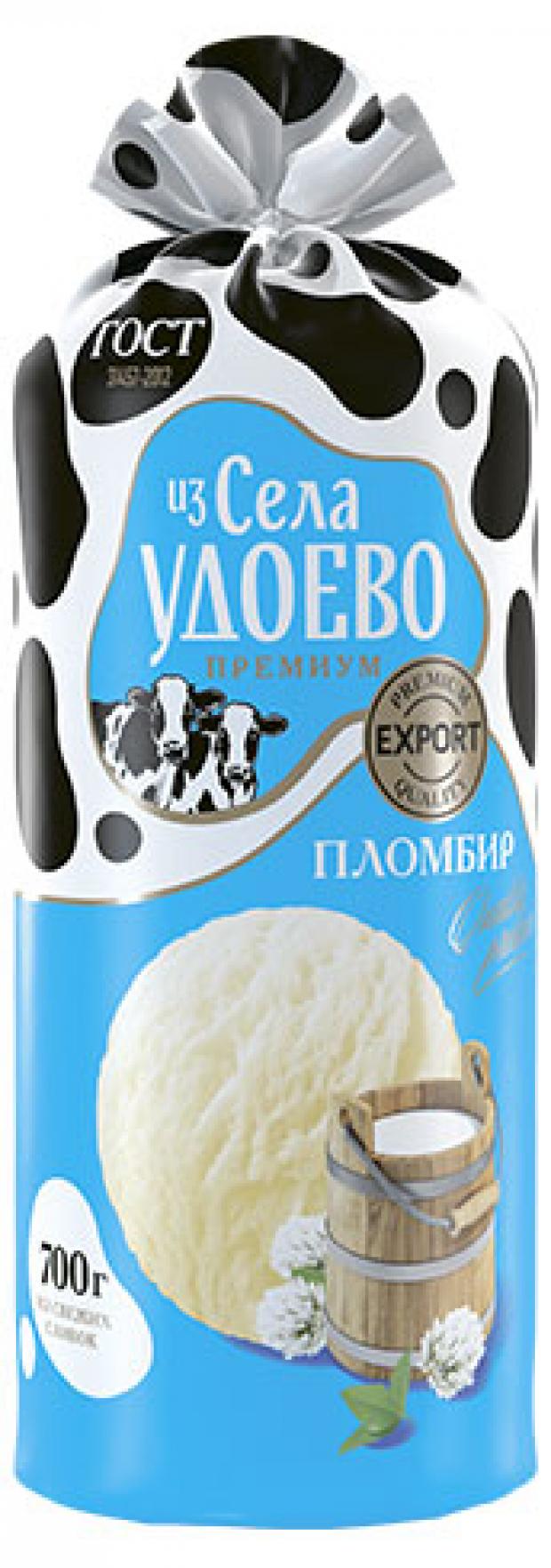 Мороженое пломбир Из села Удоево ванильное 15%, 500 г