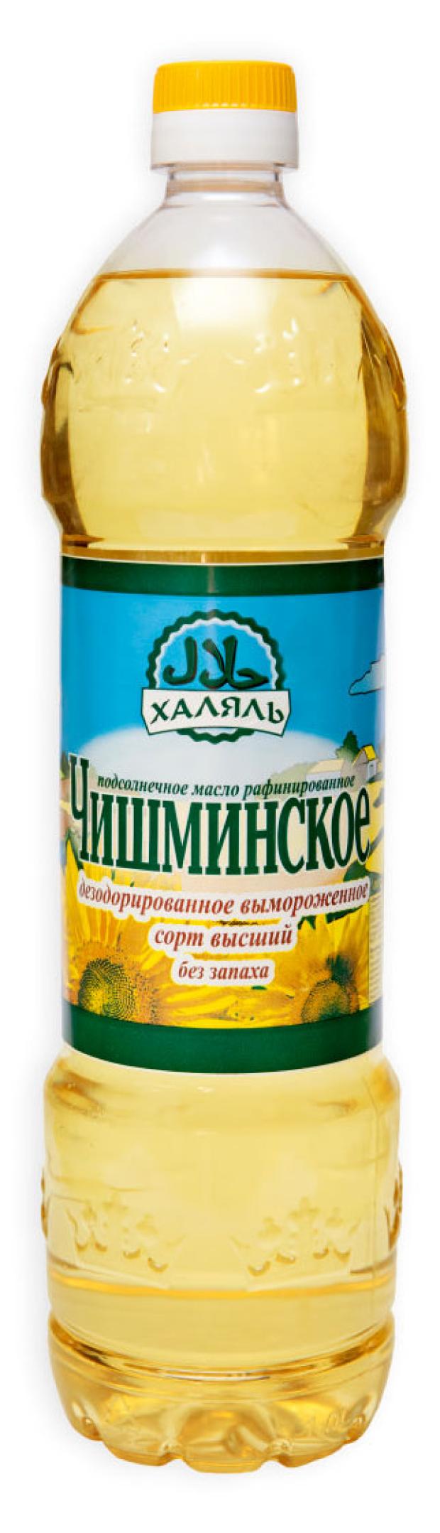 Масло подсолнечное Чишминское халяль рафинированное, 1 л