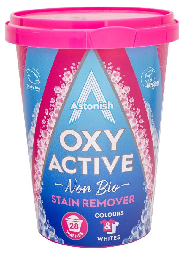 пятновыводитель astonish oxy active fabric активный пятновыводитель для тканей Пятновыводитель для тканей Astonish Oxy Active с усилителем стирки, 625 г