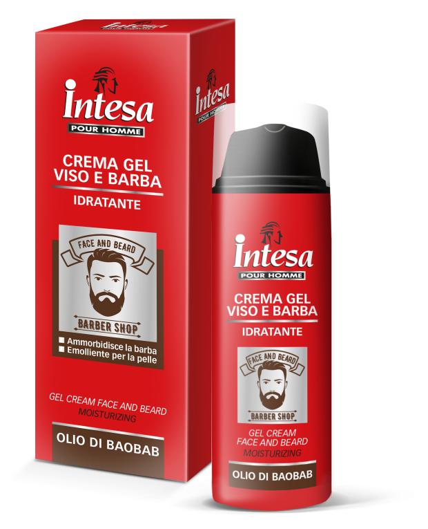 

Гель-крем для лица и бороды Intesa увлажняющий с маслом баобаба, 50 мл