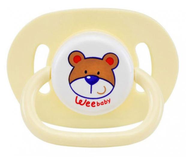 

Соска-пустышка Wee Baby вишенки 0+, 1 шт