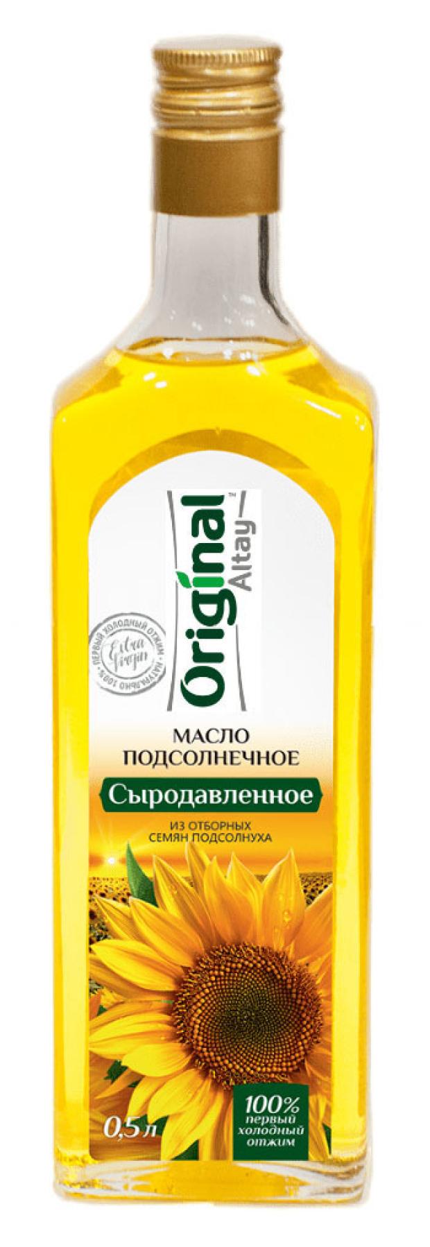 Масло подсолнечное Altay Organic сыродавленное, 500 мл