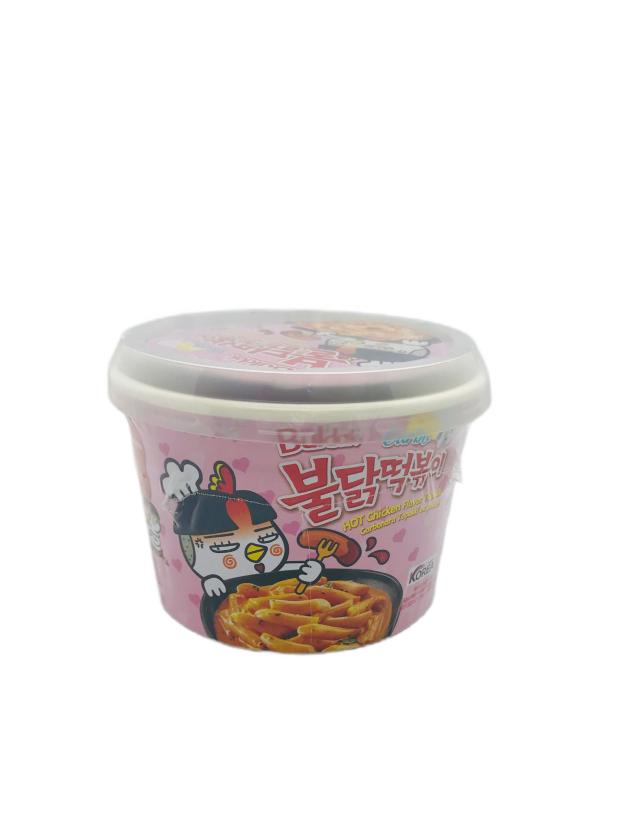 Рисовые клецки Samyang Топпоки острые со вкусом курицы в соусе карбонара и Бульдак, 179 г