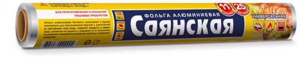 

Фольга «Саянская» универсальная 11 мкм, 25 м