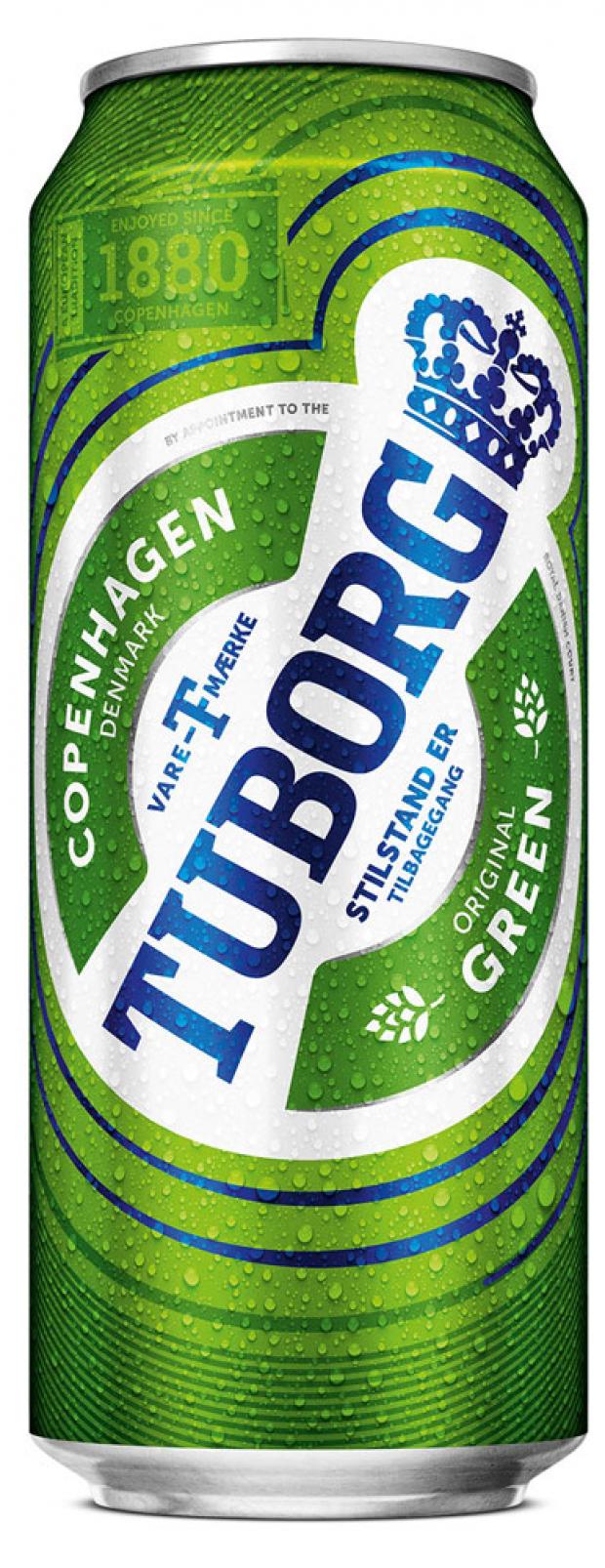 Пиво Tuborg светлое фильтрованное 4,6%, 450 мл