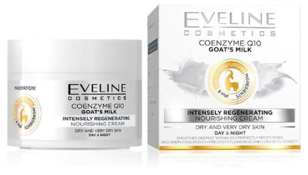 

Крем для лица Eveline Cosmetics 6 компонентов Коэнзим Q10 & Козье молоко Питательный Интенсивная регенерация, 50 мл