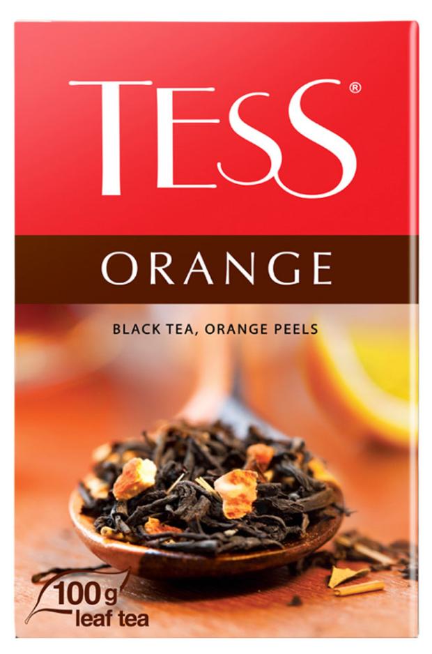 Чай черный Tess Orange с цедрой апельсина, 100 г