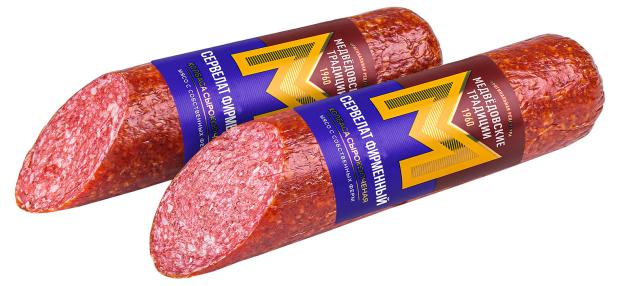 Колбаса сырокопченая ММК сервелат фирменный, вес