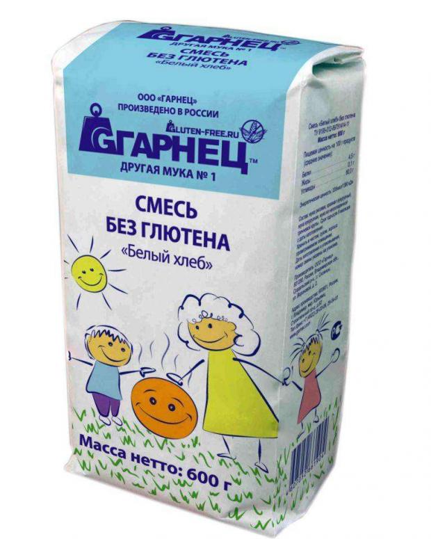

Смесь «ГАРНЕЦ» без глютена Белый хлеб, 600 г