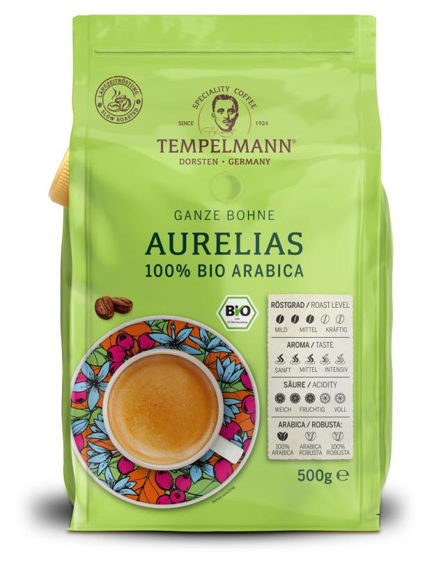 Кофе зерновой Tempelmann Aurelias, 500 г