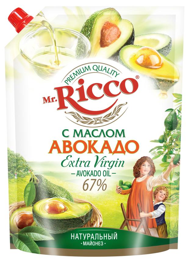 Майонез Mr.Ricco С маслом авокадо 67%, 800 мл