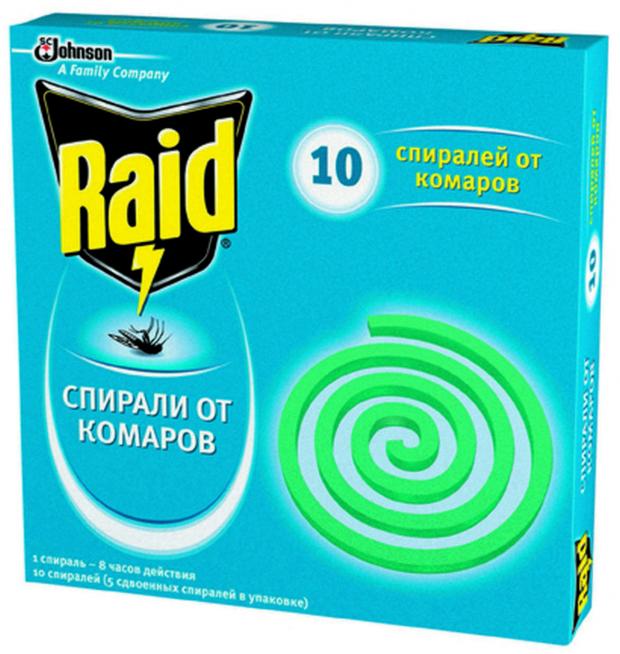 

Cпирали от насекомых Raid, 10 шт