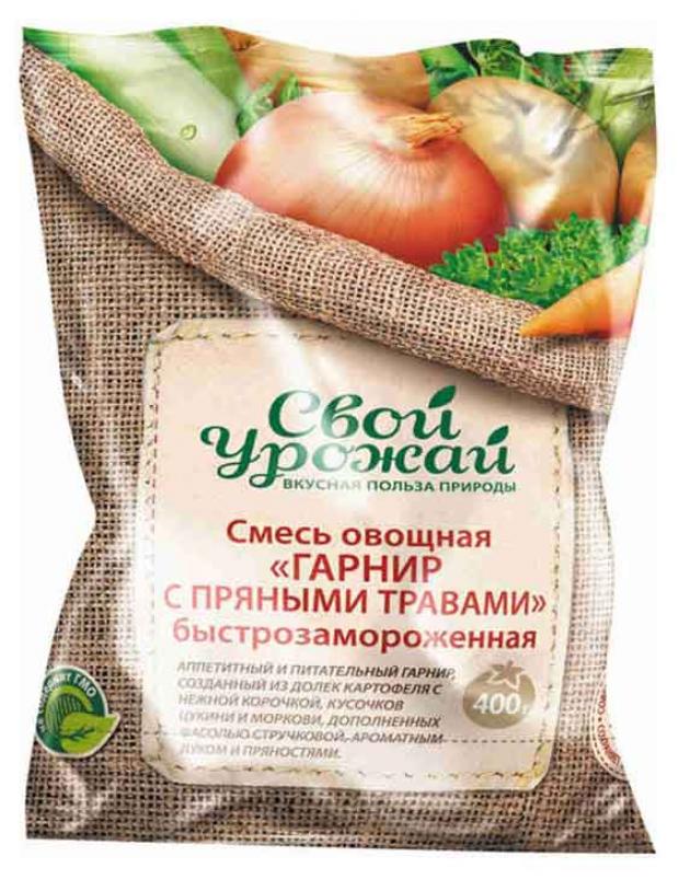 

Смесь овощная Свой Урожай Гарнир с пряными травами замороженная, 400 г