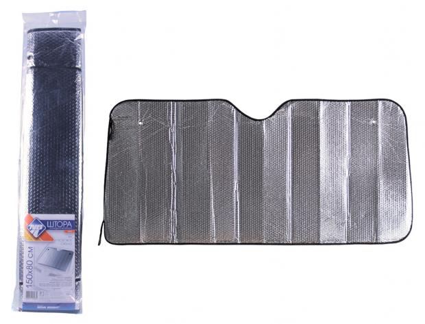 

Штора солнцезащитная Nova Bright металлизированная под лобовое стекло, 150х80 см