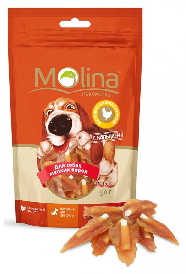 

Лакомство для собак Molina косточки с курицей, 50 г