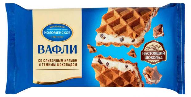 

Вафли «Коломенское» со сливочным кремом и темным шоколадом, 104 г